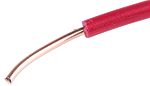RS PRO Red 1.5mm² Hook Up Wire, 15 AWG, 1/1.38 mm, 100m, PVC Insulation