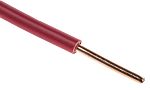 RS PRO Red 2.5mm² Hook Up Wire, 13 AWG, 1/1.78 mm, 100m, PVC Insulation
