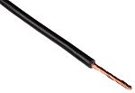 RS PRO Black 1.5mm² Hook Up Wire, 15 AWG, 30/0.25 mm, 100m, PVC Insulation