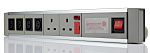 RS PRO 2m 2 Socket IEC C14 Extension Lead, 230 V ac