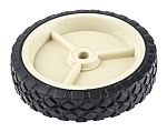 Guitel Hervieu Black, White Rubber Trolley Wheel, 50kg