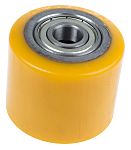 Guitel Hervieu Grey, Yellow Polyurethane Abrasion Resistant Trolley Wheel, 600kg
