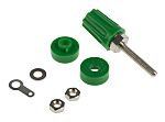 RS PRO 16A, Green Binding Post With Brass Contacts and Nickel Plated