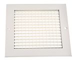 RS PRO White Aluminium Grille, Eggcrate Slat, 200 x 200mm