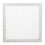 Wht aluminium eggcrate grille,450x450mm