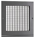 RS PRO Silver Aluminium Grille, Eggcrate Slat, 200 x 200mm