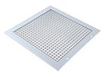 RS PRO Silver Aluminium Grille, Eggcrate Slat, 300 x 300mm