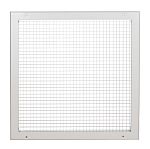 RS PRO White Aluminium Vent Grille, Square Face Slat, 450 x 450mm