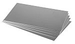 RS PRO Aluminium Metal Sheet 200mm x 300mm, 1.2mm Thick