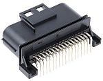 Automobilový konektor, počet kontaktů: 34 barva Černá, Samec, Průchozí otvor izolace pájením, 3A, počet řad: 2