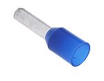 RS PRO Insulated Crimp Bootlace Ferrule, 8mm Pin Length, 2.2mm Pin Diameter, 2.5mm² Wire Size, Blue