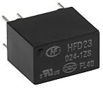 Relais RS PRO, 1 RT, bobine 24V c.c. Montage sur CI 150mW