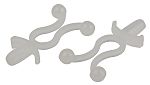 RS PRO Natural Nylon U-shaped clip, 10.2mm Max. Bundle