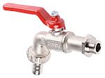 RS PRO Chrome Plated Brass Lever Bib Tap, 3/8in