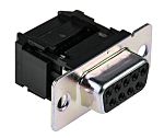 RS PRO 9 Way Cable Mount D-sub Connector Socket, 1.27mm Pitch