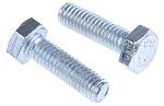RS PRO Bright Zinc Plated Steel, Hex Bolt, M6 x 20.0mm