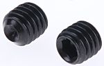 Black, Self-Colour Steel Hex Socket Set M6 x 6mm Grub Screw