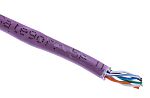 RS PRO, 305m Cat5e, Purple, U/UTP Unshielded, Unterminated PVC Sheath