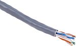 RS PRO, 305m Cat6, Grey, U/UTP Unshielded, Unterminated PVC Sheath