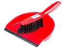 Hand Brush &amp; Dustpan Set - Red Bristle