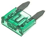 Green mini-blade automotive fuse,30A 32V