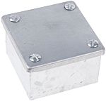 RS PRO Steel Galvanised Adaptable Box, 75mm x 75mm x 50mm 20/25mm Knockout Size