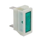 Arcolectric (Bulgin) Ltd 0430 Series Green Neon Panel Mount Indicator, 250V, 28.2 x 11.5mm Mounting Hole Size, Solder