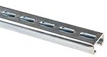 RS PRO Perforated DIN Rail Enclosure Kit, Top Hat Compatible, 1000mm x 20.2mm x 11.5mm