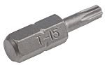 RS PRO Star Screwdriver Bit, T15 Tip, 25 mm Overall
