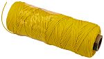 RS PRO Lacing Cord Yellow Nylon Core, PVC Coated 1 mm x 500m