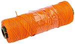 RS PRO Lacing Cord Orange Nylon Core, PVC Coated 1 mm x 500m