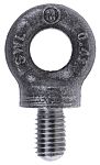 RS PRO Carbon Steel Eye Bolt, M10 Thread, 18mm Thread Length, 33mm Outer Eye Diameter