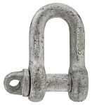 RS PRO D-Shackle, Zinc Plated Steel, 1t