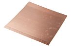 RS PRO Copper Metal Sheet 300mm x 300mm, 0.35mm Thick