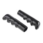 Push-fit flexible black PVC grip,111mm L