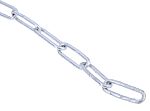 RS PRO Galvanised Steel Chain, 10m Length, 30 kg Lifting Load
