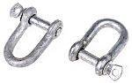 Zn plated steel dee shackle,5x5mm