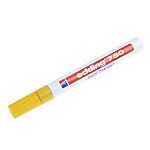 Edding Yellow 2 → 4mm Medium Tip Paint Marker Pen for use with Glass, Metal, Plastic, Wood