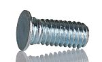 RS PRO Steel Zinc plated & clear Passivated Self Clinching Stud, M4, length-10mm