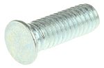 RS PRO Steel Zinc plated & clear Passivated Self Clinching Stud, M4, length-12mm