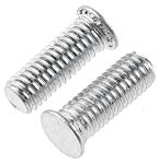 RS PRO Steel Zinc plated & clear Passivated Self Clinching Stud, M5, length-14mm