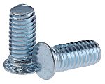 RS PRO Steel Zinc plated & clear Passivated Self Clinching Stud, M6, length-14mm
