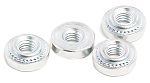 RS PRO Clear Passivated, Zinc Steel Clinch Nut, M3