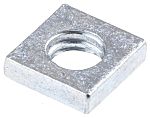 RS PRO M4 7mm Steel Square Nuts, Bright Zinc Plated Finish
