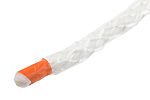 Cuerda de aislamiento térmico Pirorretardante Chapado en fibra de vidrio, hilo de fibra de vidrio, 30m x 15mm