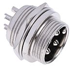 RS PRO Circular Connector, 4 Contacts, Panel Mount, Miniature Connector, Socket, Male