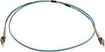RS PRO LC to LC Duplex Multi Mode OM3 Fibre Optic Cable, 900μm, Blue, 1m