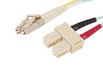 RS PRO LC to SC Duplex Multi Mode OM3 Fibre Optic Cable, 900μm, Blue, 2m