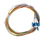 RS PRO LC to Unterminated Simplex Single Mode OS1, OS2 Fibre Optic Cable, 900μm, 2m
