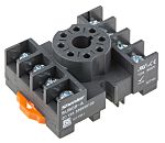 RS PRO 8 Pin 300V DIN Rail Relay Socket, for use with RS PRO RUB Relays